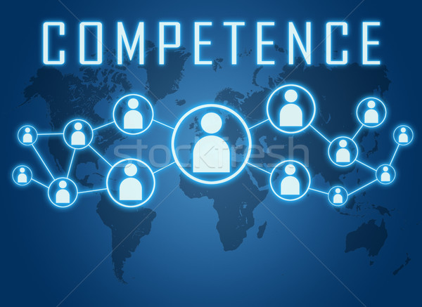 Competence text concept Stock photo © Mazirama