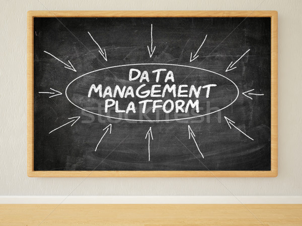 Daten Management Plattform 3d render Illustration Text Stock foto © Mazirama