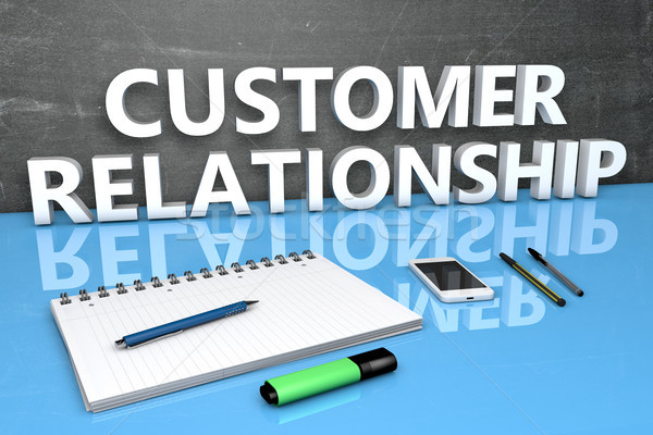 Customer Relationship text concept Stock photo © Mazirama