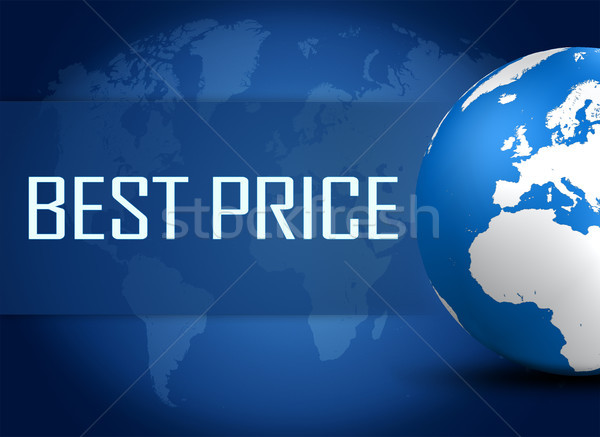 最優惠的價格 地球 藍色 世界地圖 業務 存儲 商業照片 © Mazirama
