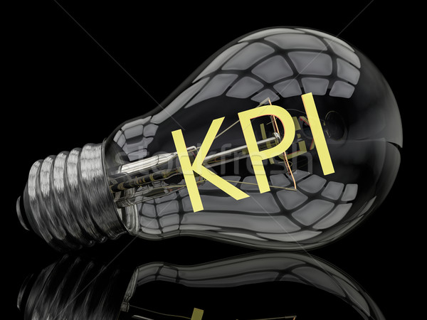 Kulcs előadás index villanykörte fekete szöveg Stock fotó © Mazirama