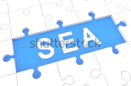 Puzzle ERP concept Stock photo © Mazirama