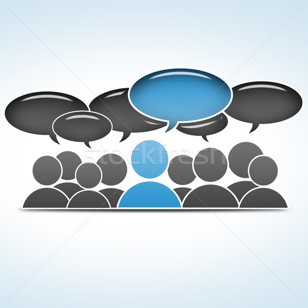 social media group Stock photo © Mazirama