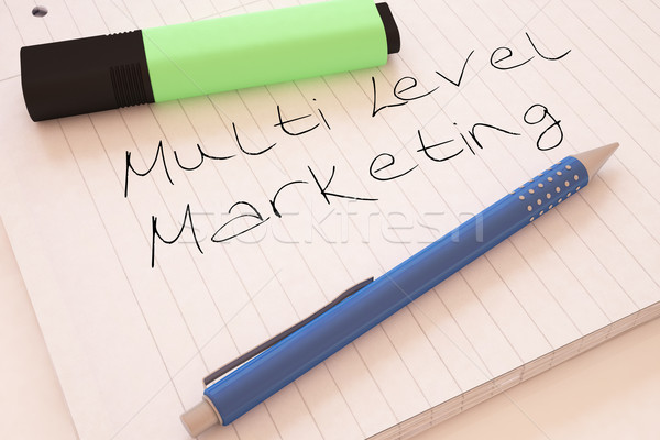 Niveau marketing texte portable bureau [[stock_photo]] © Mazirama