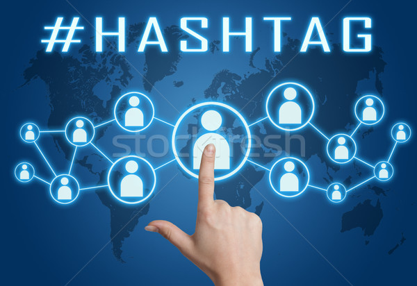 Hashtag text concept Stock photo © Mazirama