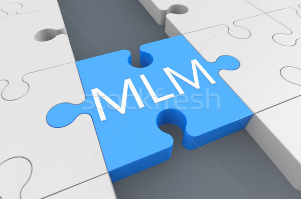 Niveau marketing puzzle rendu 3d illustration affaires [[stock_photo]] © Mazirama