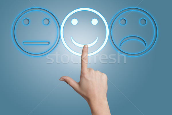 Smiling button Stock photo © Mazirama