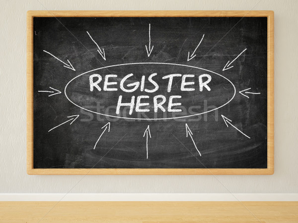 Register here Stock photo © Mazirama