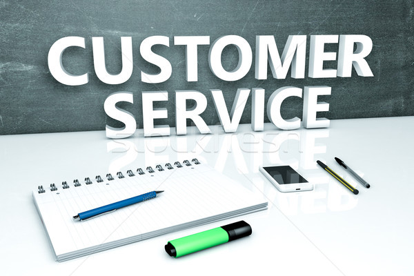 Customer Service text concept Stock photo © Mazirama