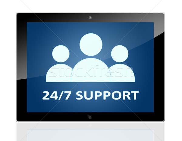 Tablet 24-7 Support Stock photo © Mazirama