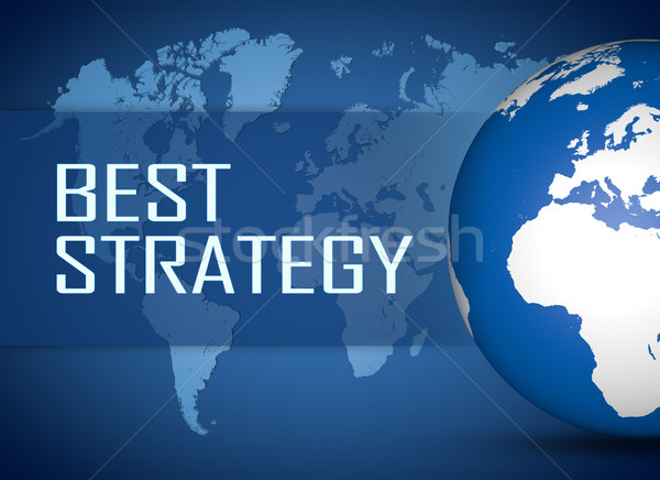 Meilleur stratégie monde bleu carte du monde succès [[stock_photo]] © Mazirama
