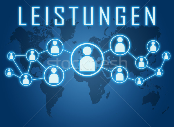 Leistungen text concept Stock photo © Mazirama