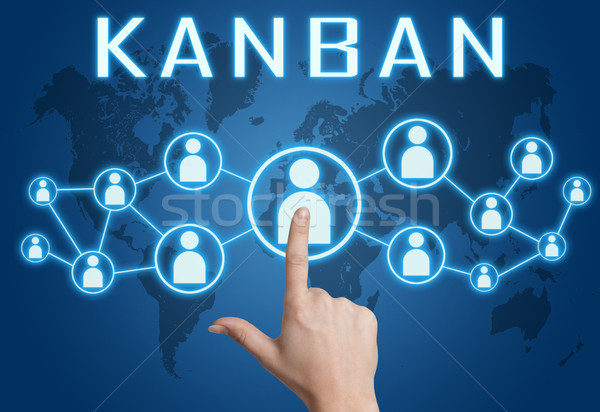 Kanban text concept Stock photo © Mazirama