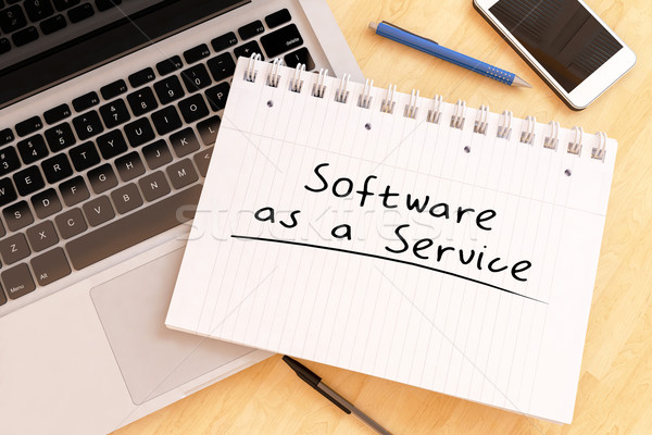 Stockfoto: Software · dienst · tekst · notebook · bureau