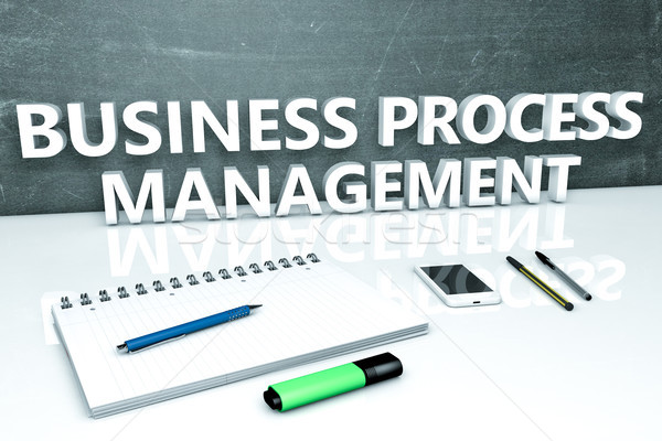 Business processo gestione testo lavagna notebook Foto d'archivio © Mazirama