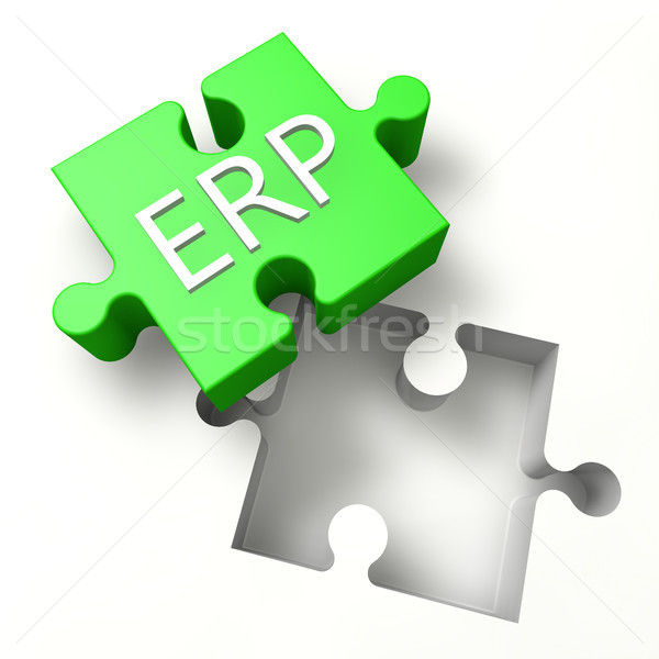 Puzzle ERP Stock photo © Mazirama