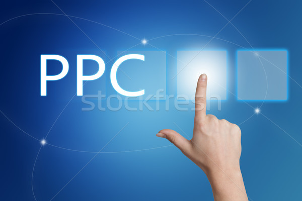 Clic ppc mână Imagine de stoc © Mazirama