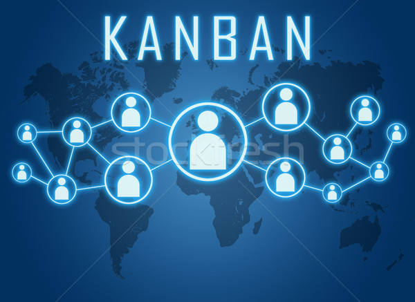 Kanban text concept Stock photo © Mazirama