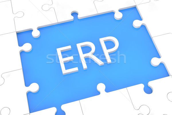 Puzzle ERP concept Stock photo © Mazirama