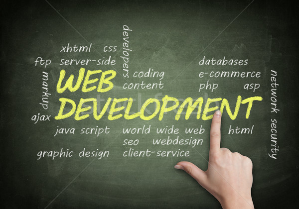 Stock photo: Blackboard Web Development