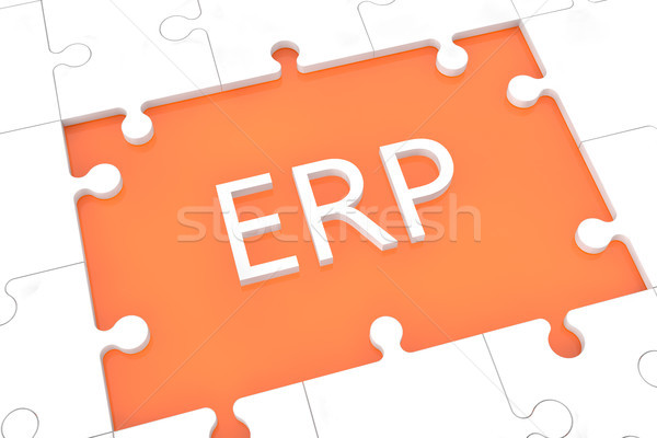 Puzzle ERP concept Stock photo © Mazirama