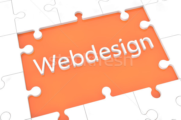 Puzzle webdesign concept Stock photo © Mazirama