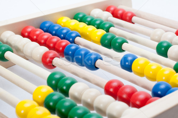 Bildung abacus viele farbenreich Perlen Business Stock foto © Mazirama