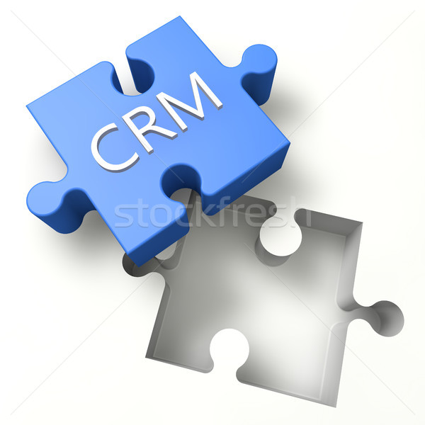 Quebra-cabeça crm 3D cliente relação gestão Foto stock © Mazirama