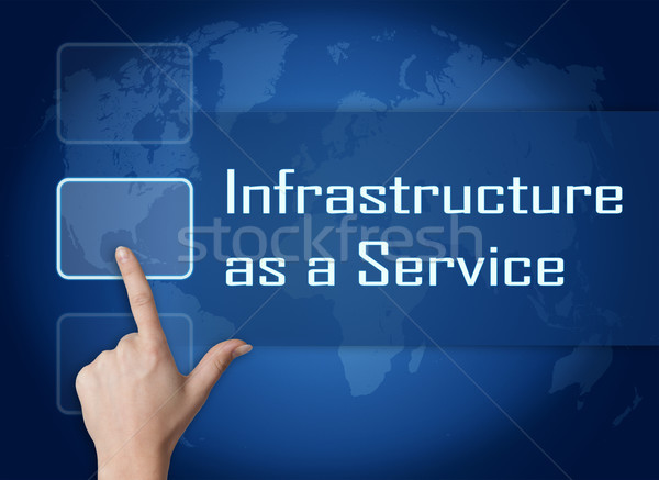 Infrastructure Ouvrir la interface carte du monde bleu internet [[stock_photo]] © Mazirama