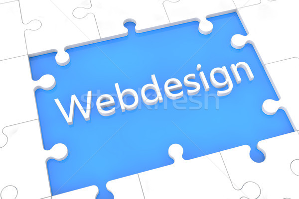 Puzzle webdesign concept Stock photo © Mazirama
