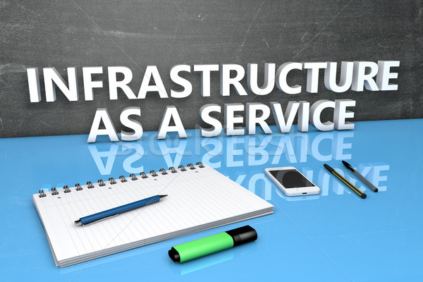 Infrastructura serviciu text tabla blocnotes stilouri Imagine de stoc © Mazirama