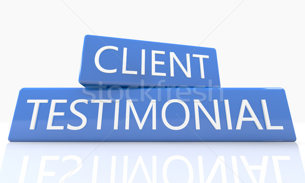 Client Testimonial Stock photo © Mazirama