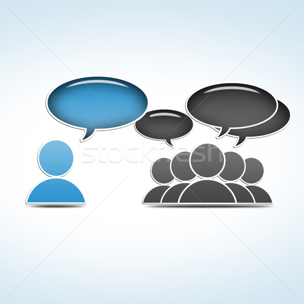 social media group Stock photo © Mazirama