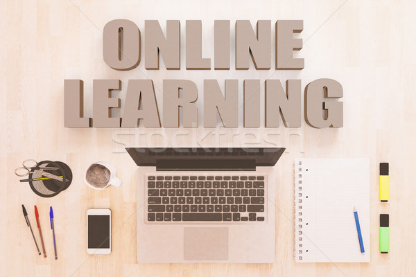 Online Learning text concept Stock photo © Mazirama