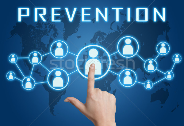 Stock photo: Prevention text concept