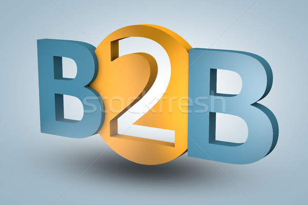 Business acroniem b2b Blauw teken communicatie Stockfoto © Mazirama