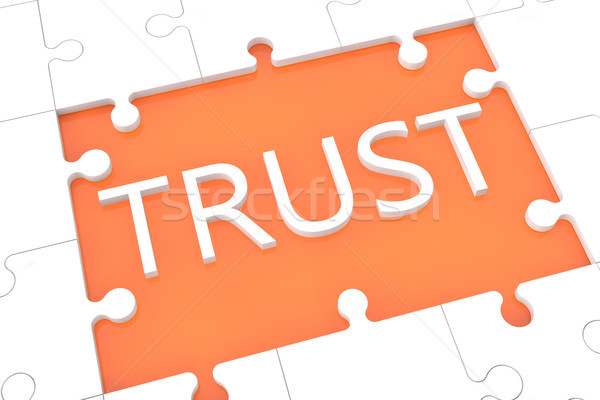 Puzzle trust concept Stock photo © Mazirama