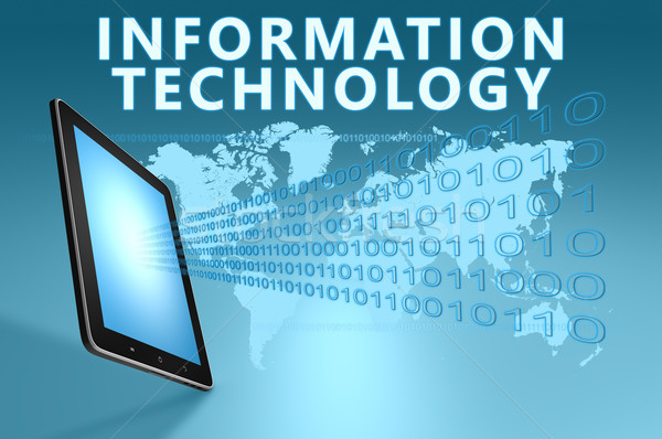Technologia informacyjna ilustracja niebieski sieci nauki Zdjęcia stock © Mazirama