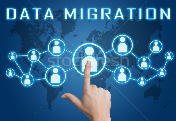 Data Migration text concept Stock photo © Mazirama
