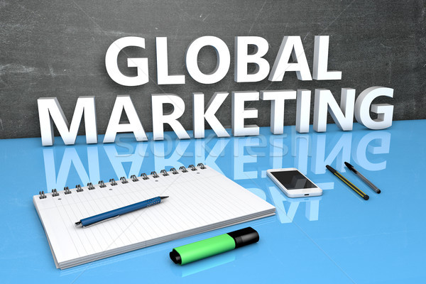 Global Marketing text concept Stock photo © Mazirama