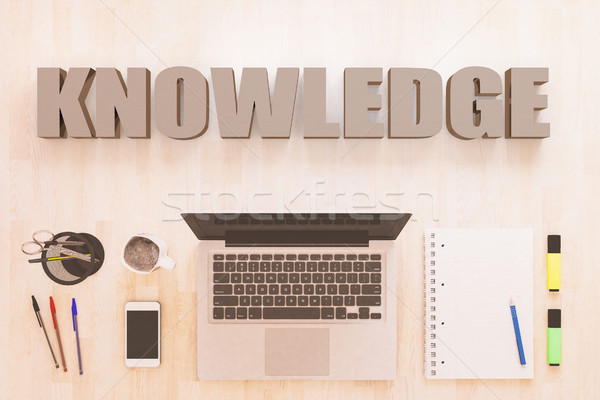 Knowledge text concept Stock photo © Mazirama