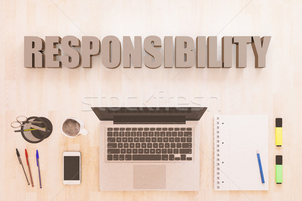 Responsibility text concept Stock photo © Mazirama