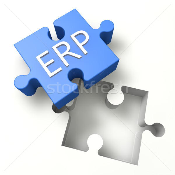 Puzzle ERP Stock photo © Mazirama