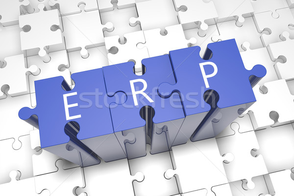 Puzzle ERP Stock photo © Mazirama
