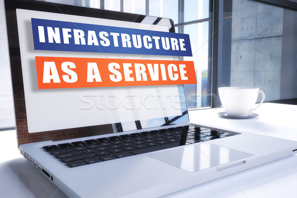 Сток-фото: инфраструктура · службе · текста · современных · ноутбука · экране