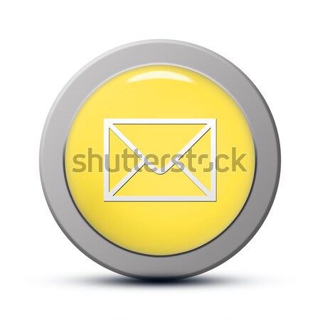 Email ikon citromsárga gomb üzlet számítógép Stock fotó © Mazirama