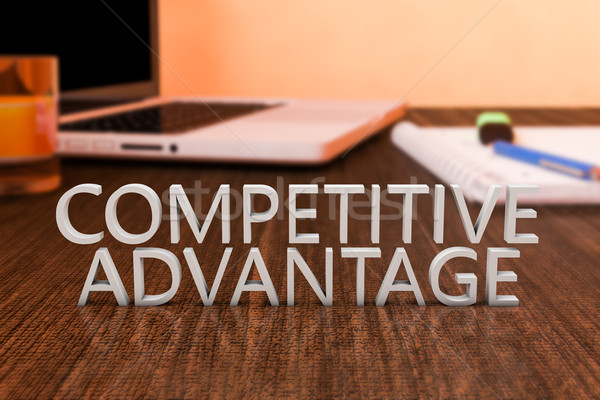 Competitiv litere birou laptop Imagine de stoc © Mazirama