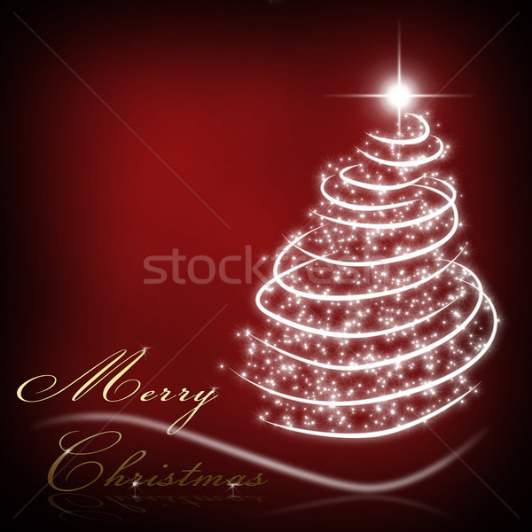 рождество карт Рождества красный рождественская елка Сток-фото © Mazirama