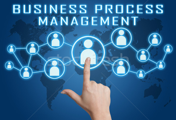 Business processo gestione mano sociale Foto d'archivio © Mazirama