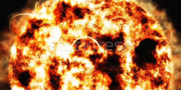 Güneş uzay ışık yaz turuncu eğitim Stok fotoğraf © Mazirama